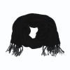 maxi scarf black alpaca boucle